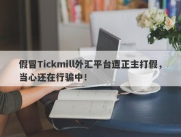 假冒Tickmill外汇平台遭正主打假，当心还在行骗中！